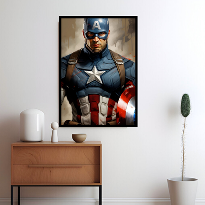 Dynamic Captain America ART