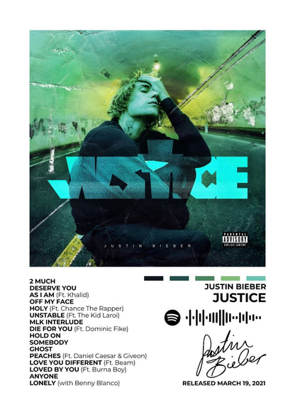 JUSTIN BIEBER – Justice