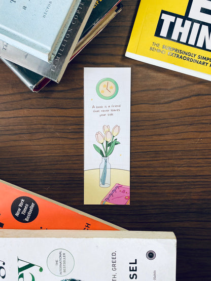 A book is a friend Bookmark || Motivation Bookmark