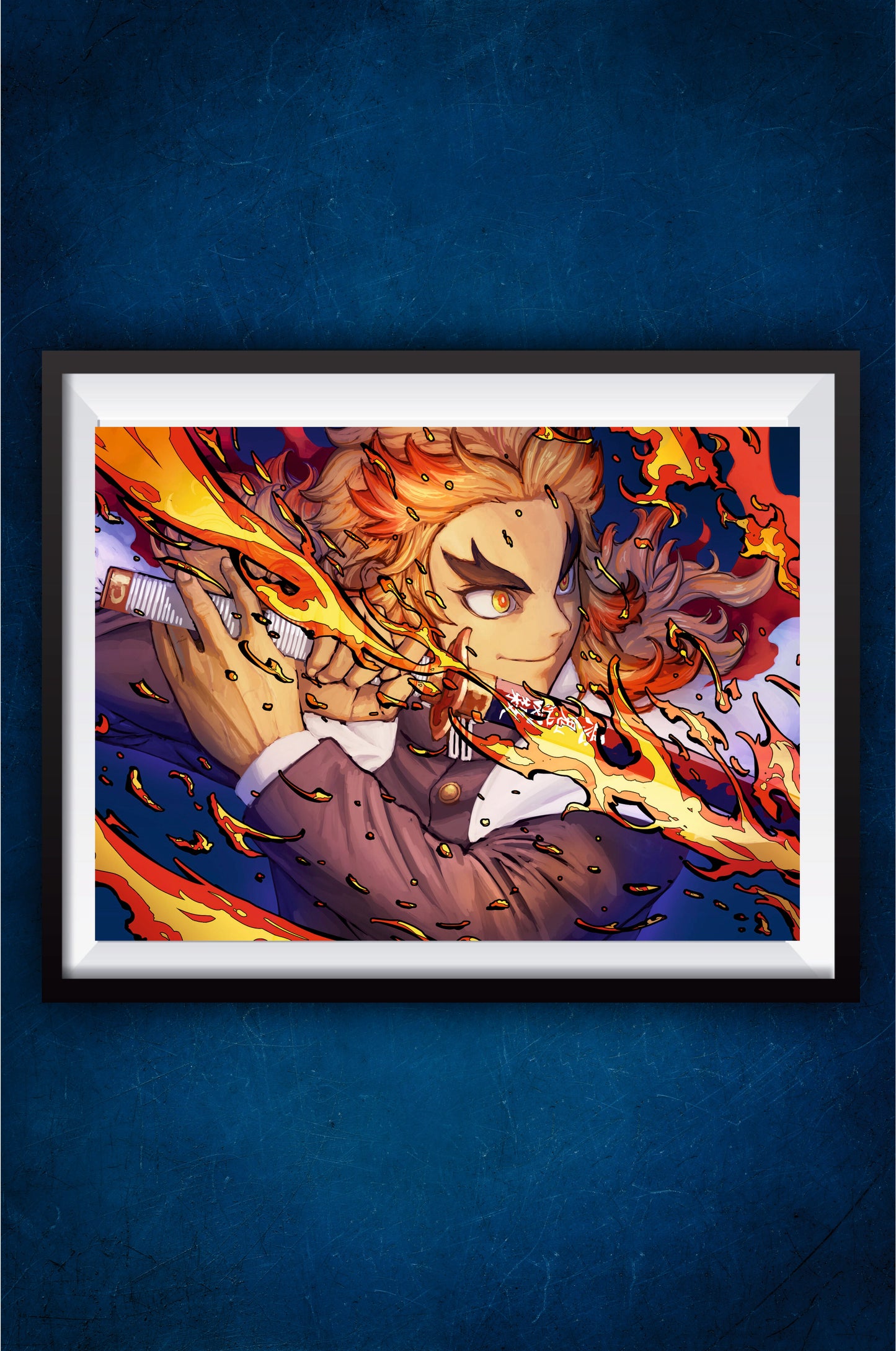 Kyojuro Rengoku with sword