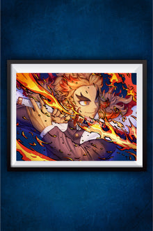 Kyojuro Rengoku with sword