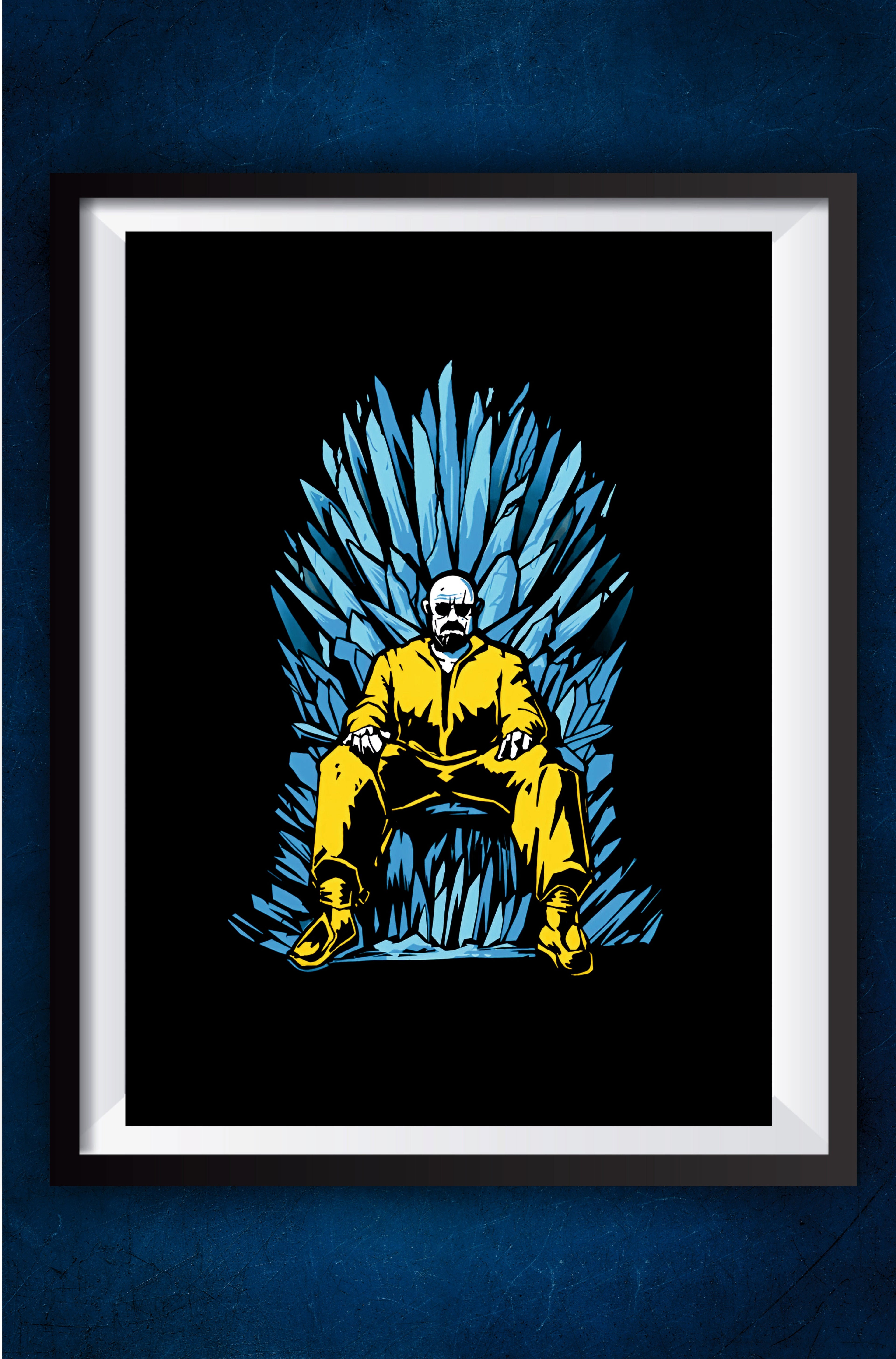 Walter White sitting on Blue Crystal || Breaking Bad