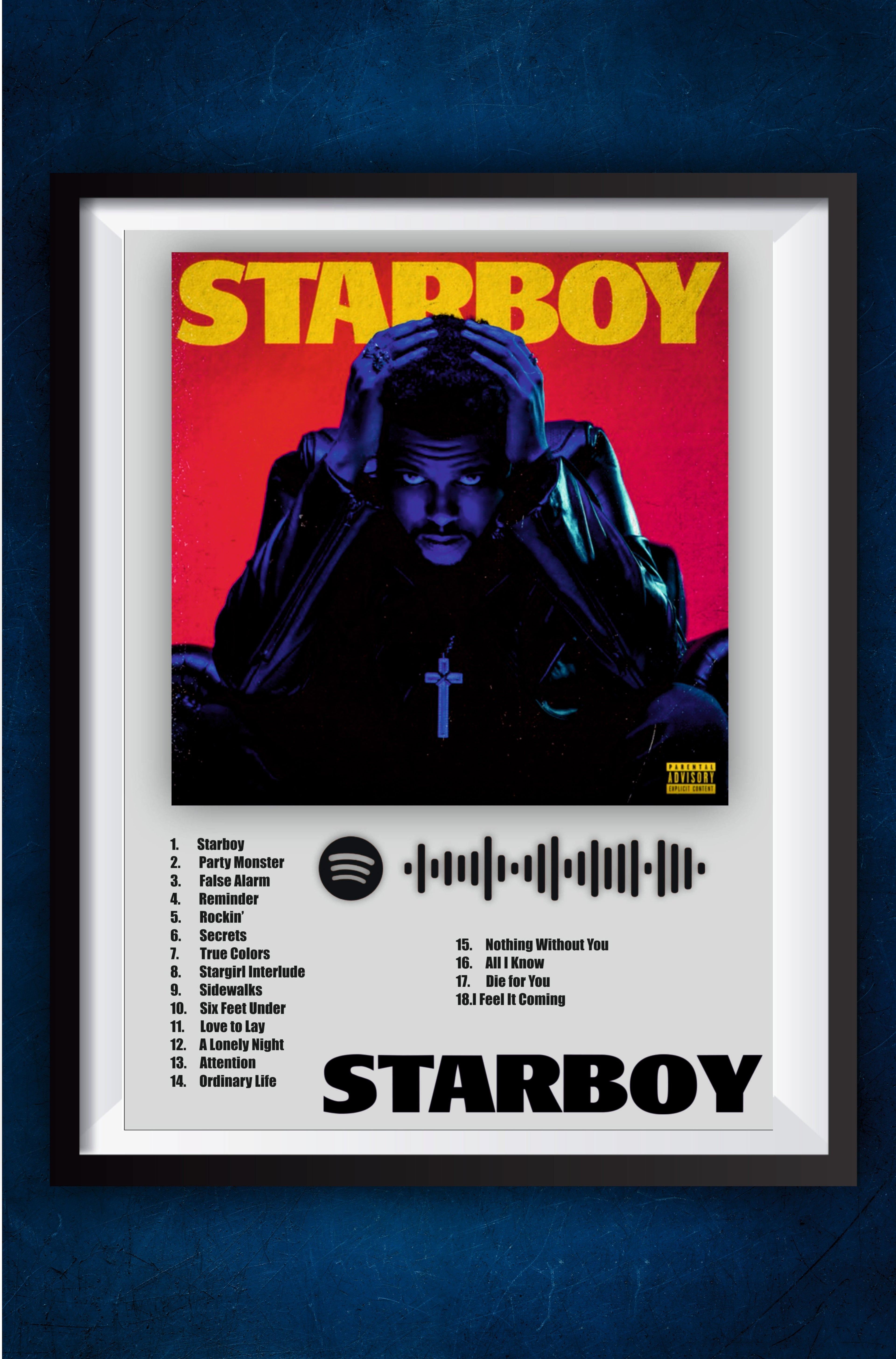 Starboy Album Cover || The Weekend