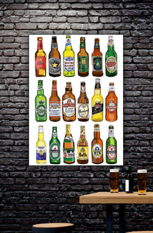 Beer Wall Aesthetic Poster || Pub Aesthetic