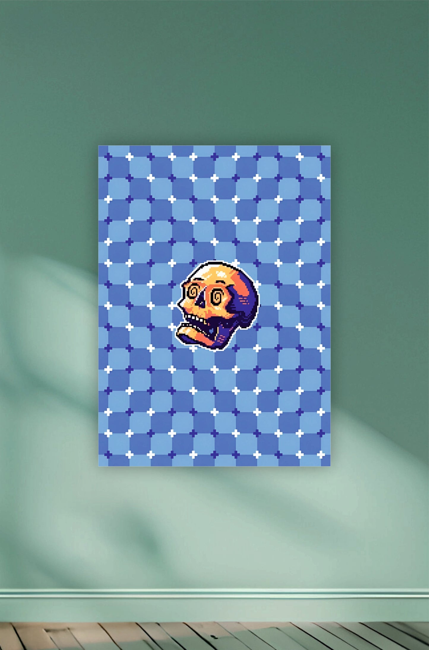 Skull Illusion Aesthetic Poster || Aesthetic