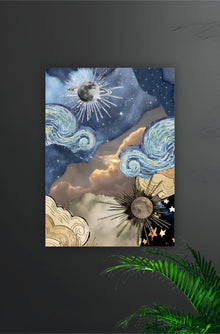 Earth Sun Star Abstract Poster || Aesthetic
