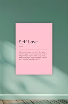 Self Love Explained Aesthetic Poster || Aesthetic