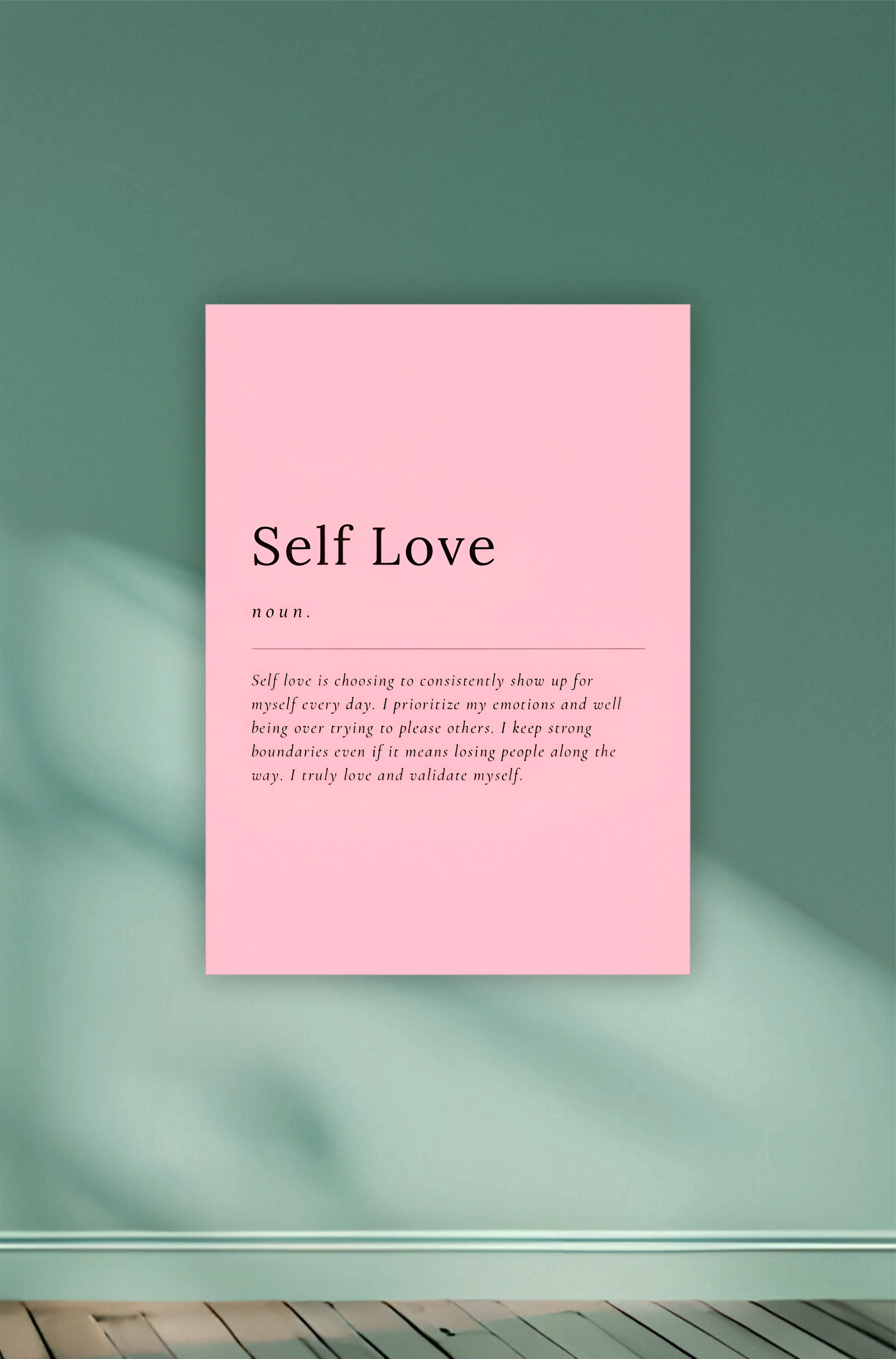 Self Love Explained Aesthetic Poster || Aesthetic