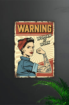 Woman at Work Aesthetic Poster || Aesthetic
