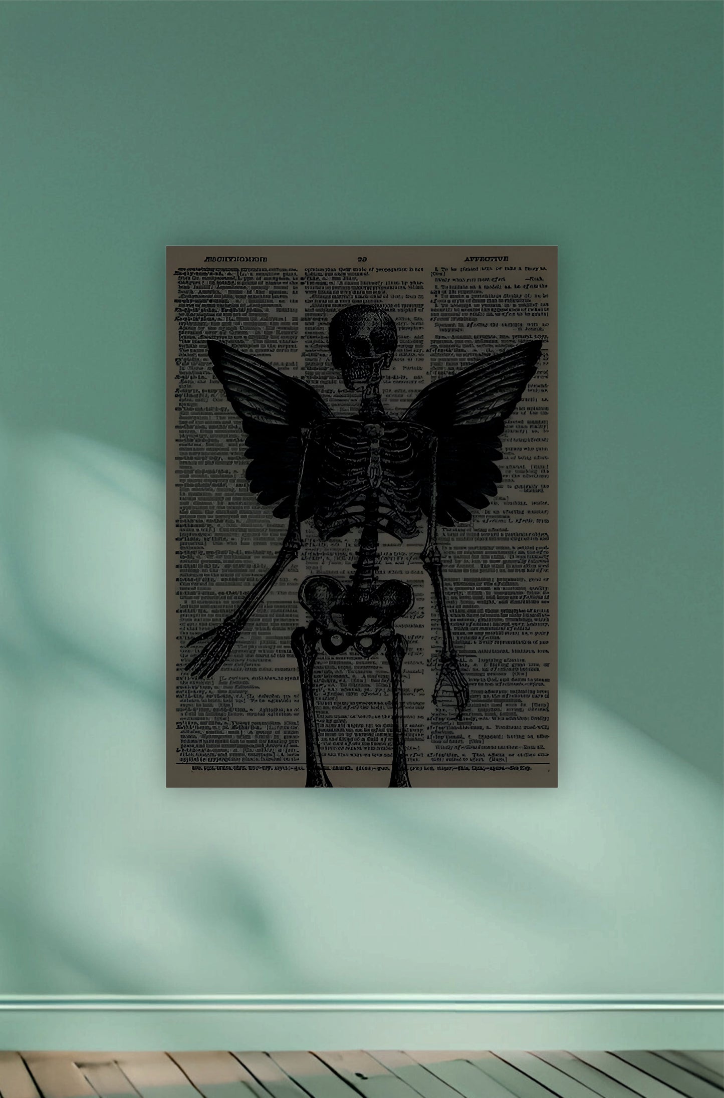 Skelton Got Wings Aesthetic Book Poster || Aesthetic