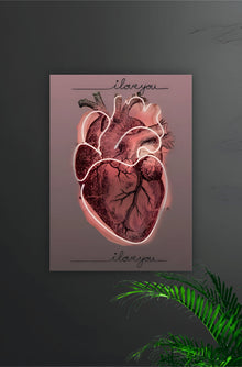 I love you Aesthetic Heart Poster || Aesthetic