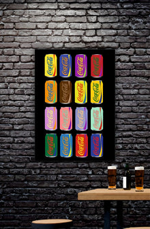 Coke Cans Aesthetic Poster || Aesthetic