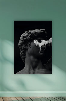 Greek Sculpture with White Mark Aesthetic Poster || Aesthetic
