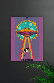 Cow & UFO Aesthetic Poster || Aesthetic