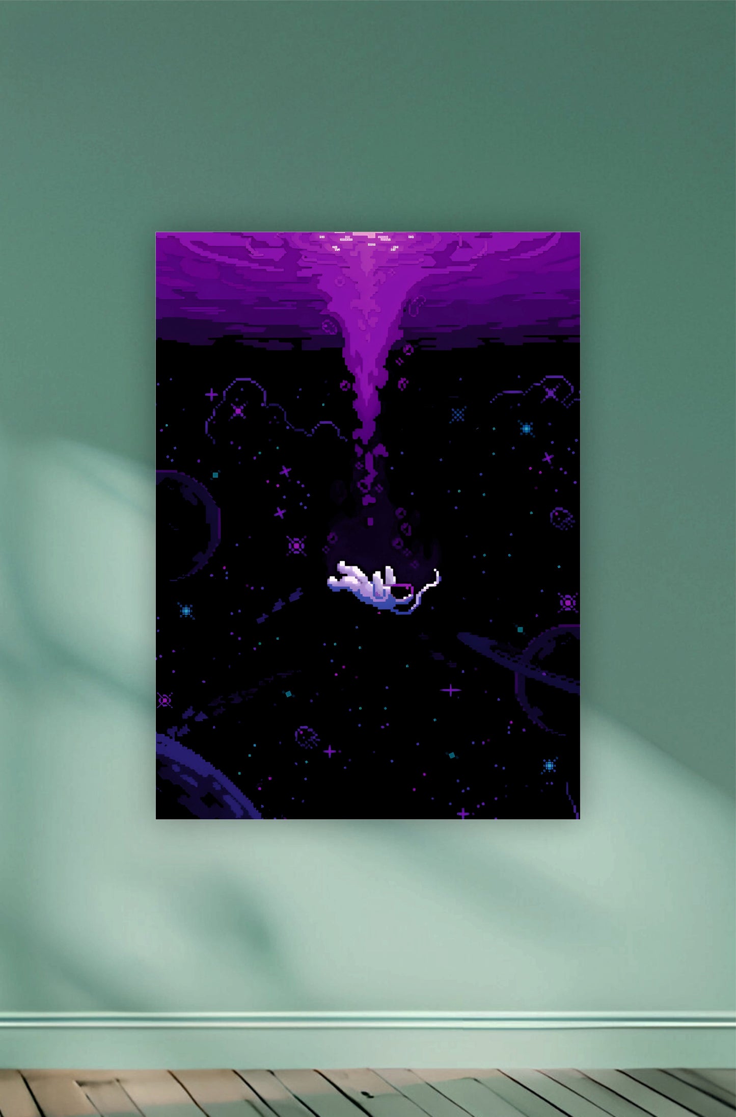 Pixelated Astronaut Under Water || Aesthetic