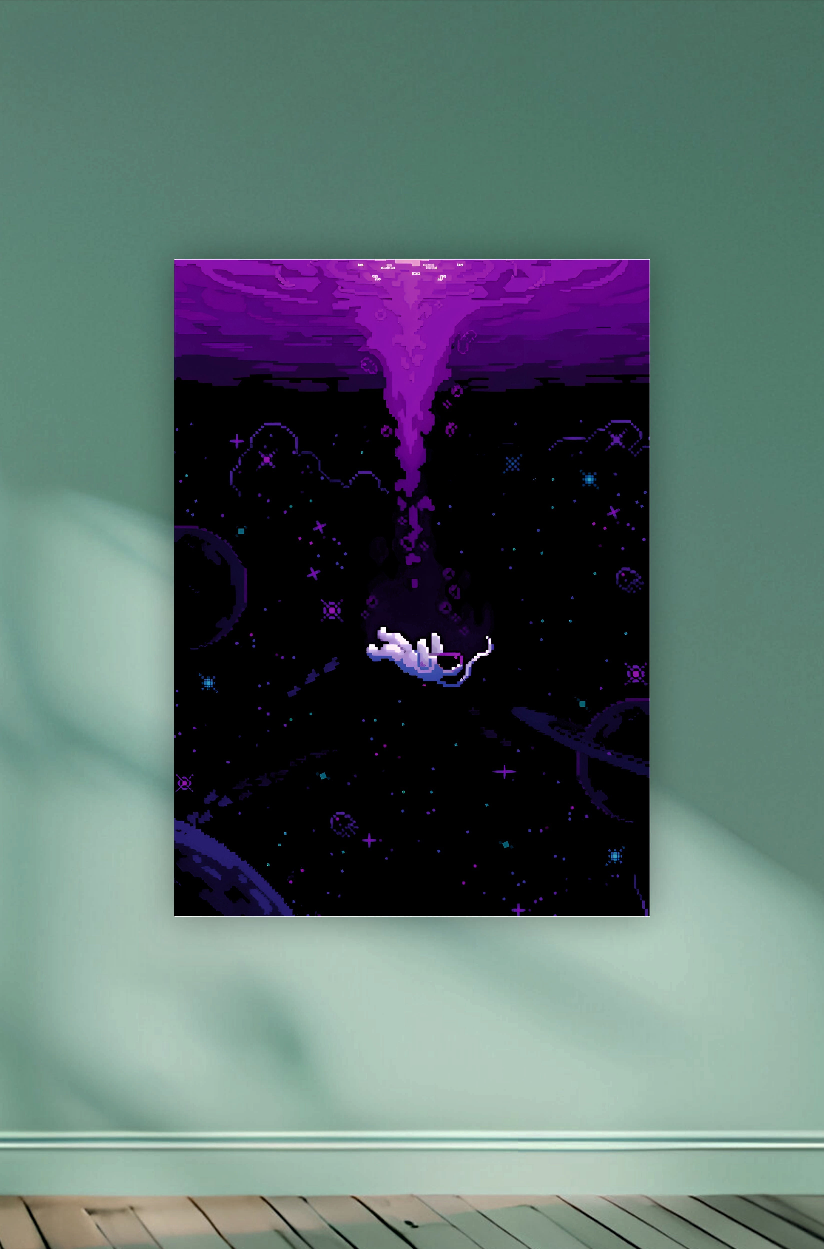 Pixelated Astronaut Under Water || Aesthetic