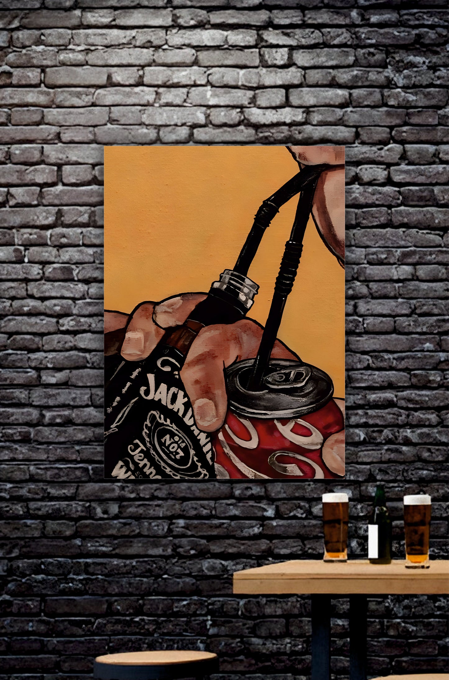 Jack & Coke Aesthetic Poster || Pub Aesthetic