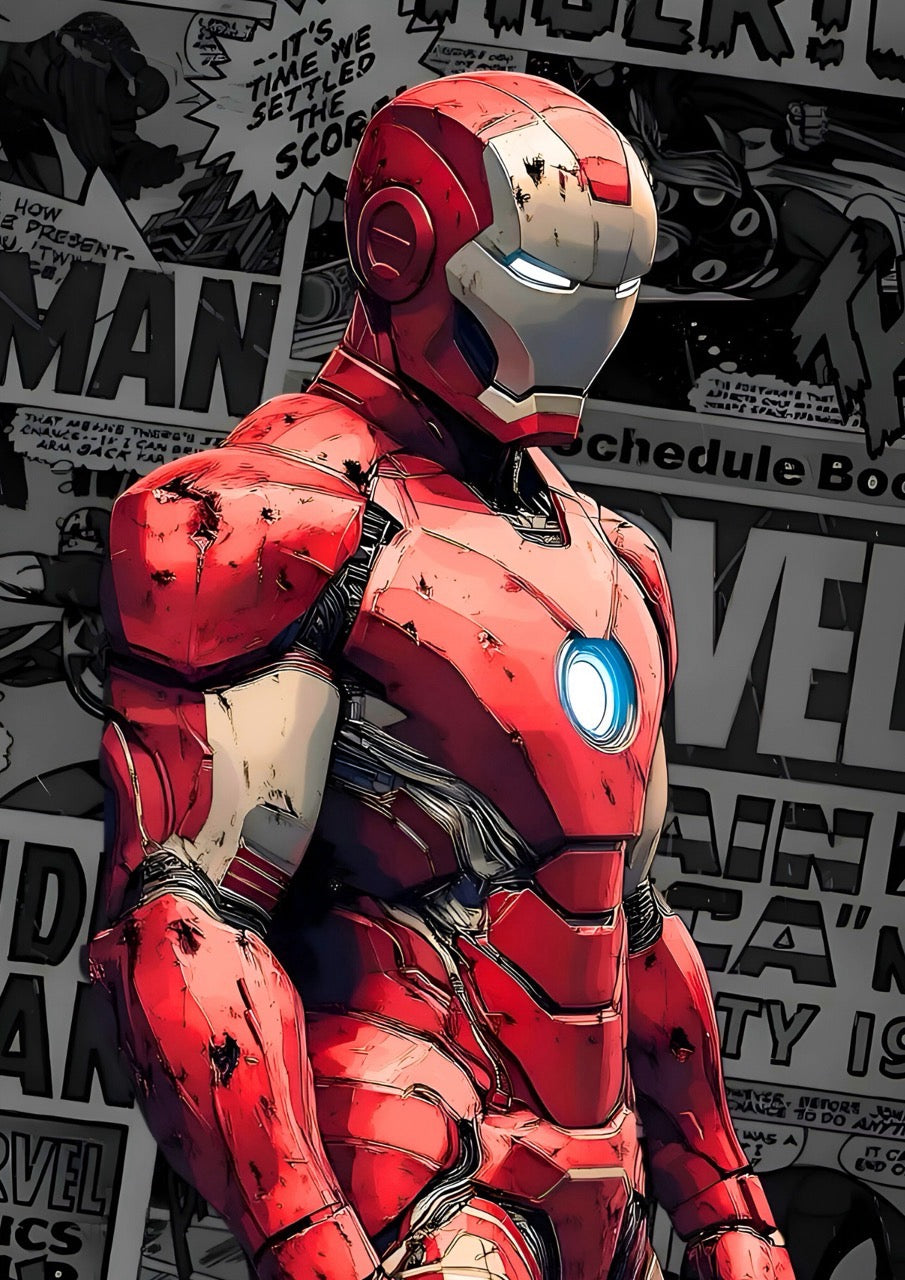 Arc Reactor Brilliance: Iron Man Side Pose
