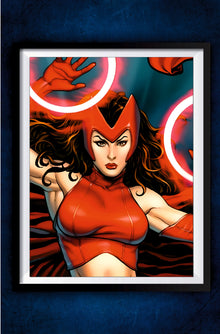 Comic Style Wanda Poster || Marvel Poster