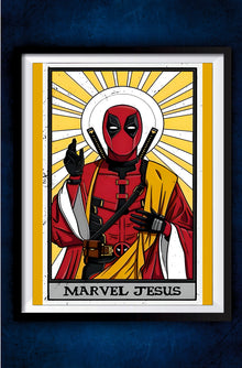 Deadpool Marvel Jesus Poster || Marvel Poster