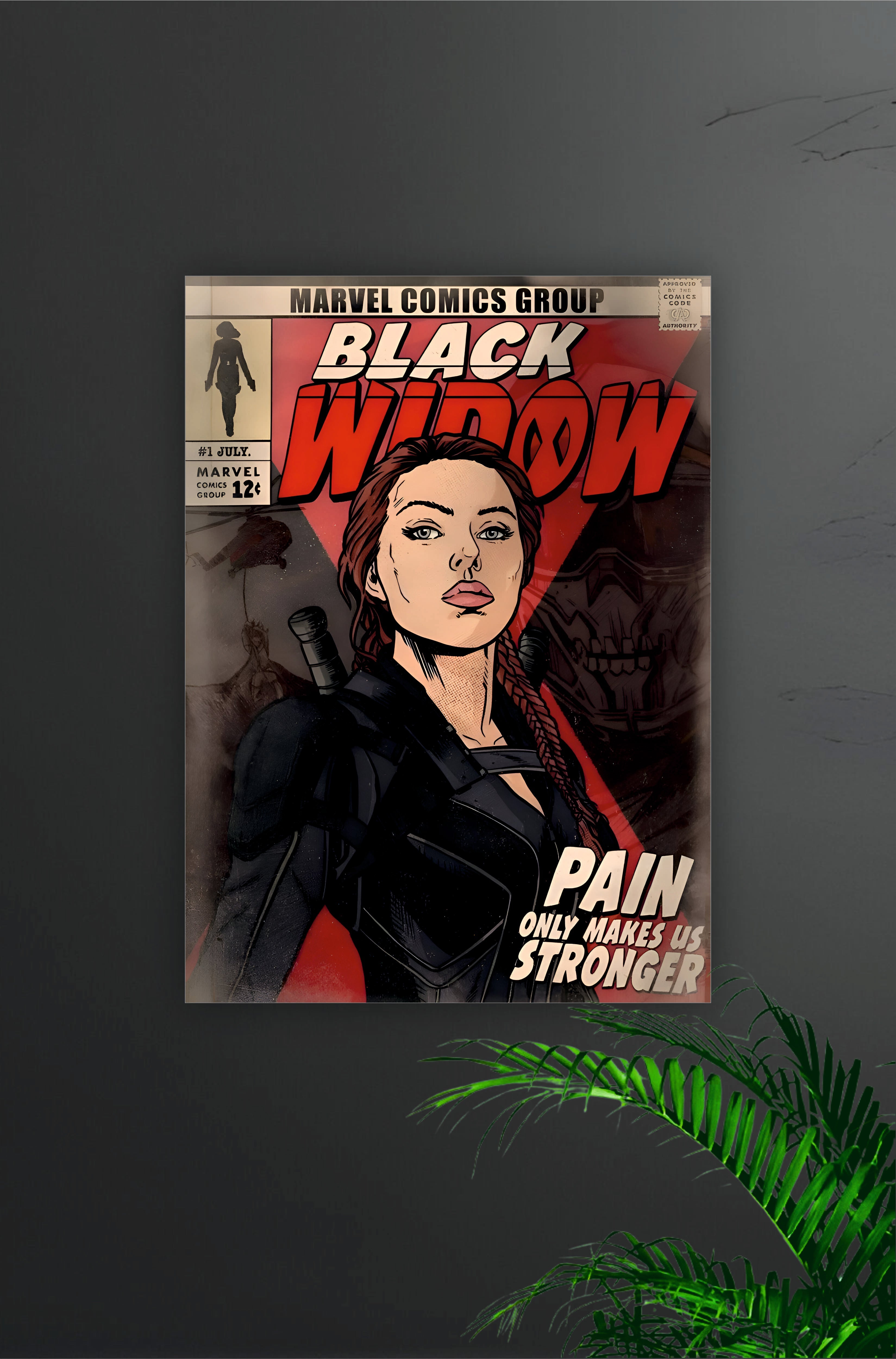 Black Widow Comic Style Poster || Marvel Poster