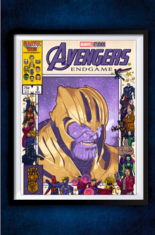 Avengers Endgame Comic Banner Poster || Marvel Poster