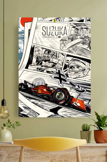 F1 Racing Comic Style Poster || Car Poster