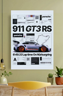 Porsche 911 GT3 RS Poster || Car Poster