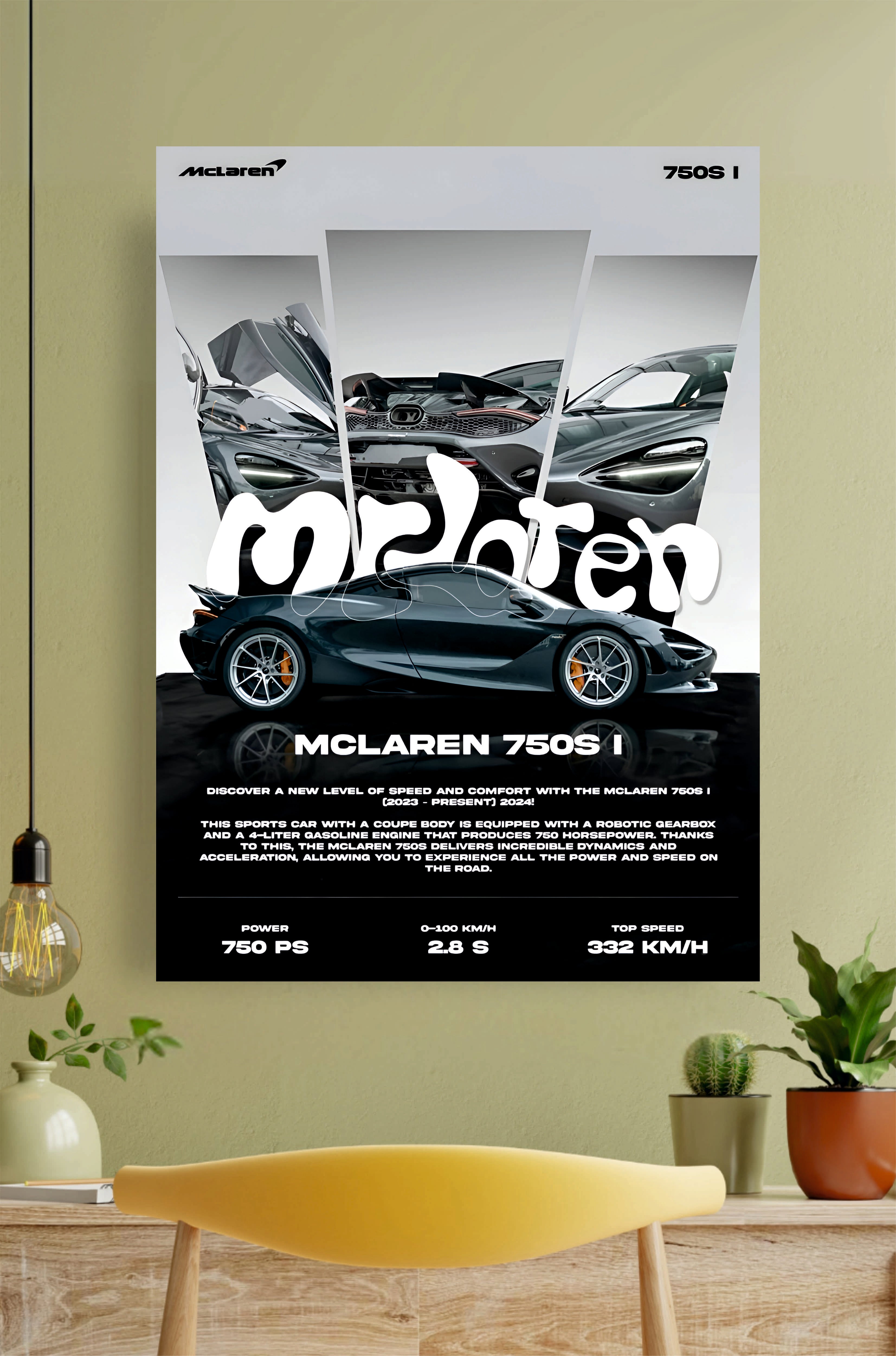 Mclaren 750S I Poster || Car Poster