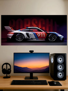 Porsche 911 Poster || Split Poster