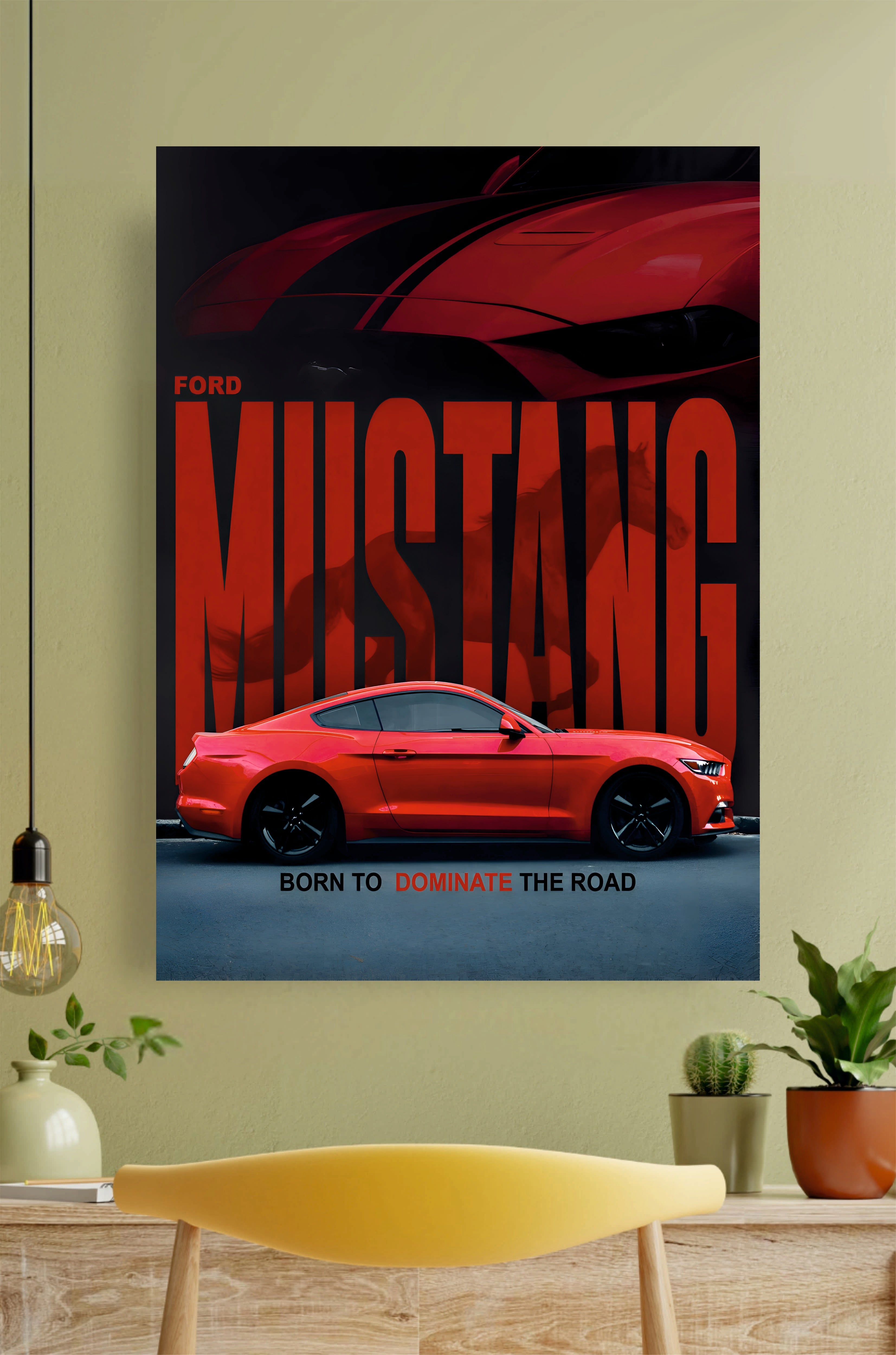 Ford Mustang Poster #2 || Car Poster