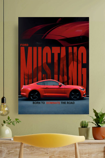 Ford Mustang Poster #2 || Car Poster