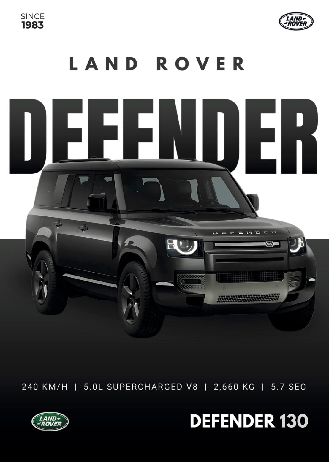BLACK DEFENDER 130