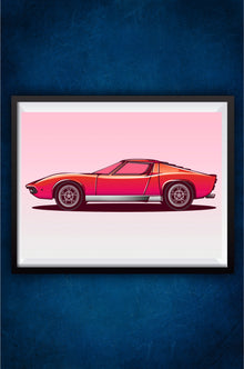 Minimalist Super Car Poster || Cars Poster