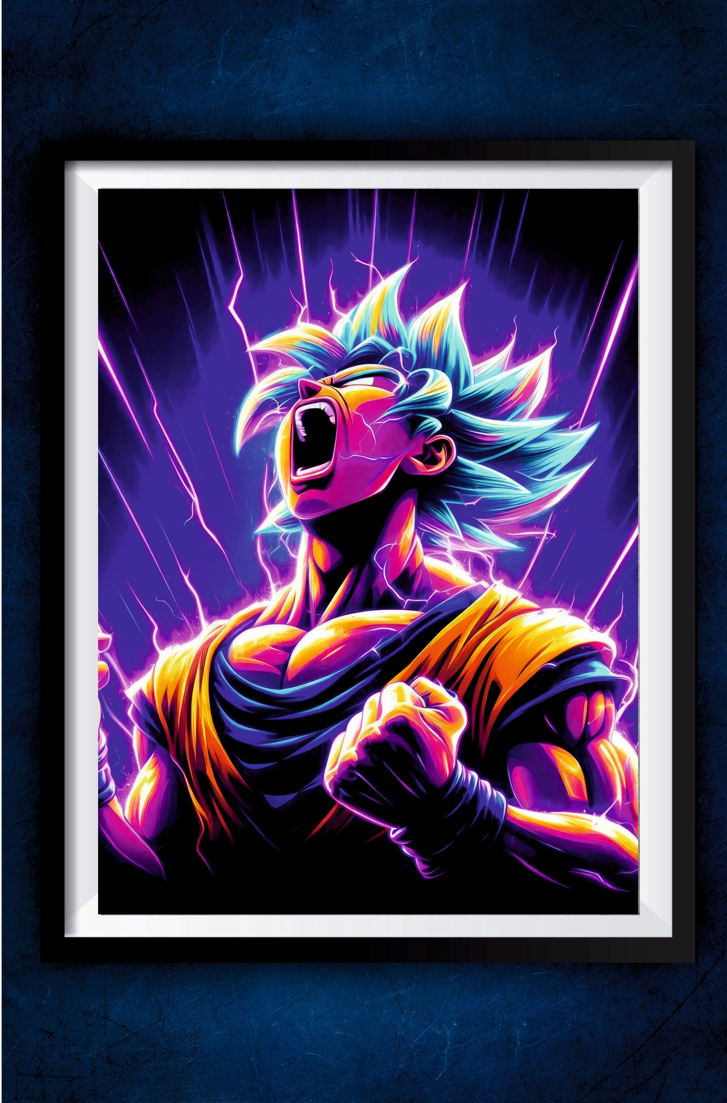 Son Goku Screaming Poster || Dragon Ball Poster