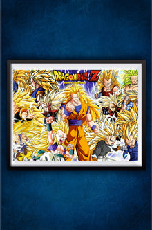All Saiyans at super Saiyan 3 Poster || Dragon Ball Poster