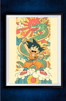 Goku Chibi Poster || Dragon Ball Poster