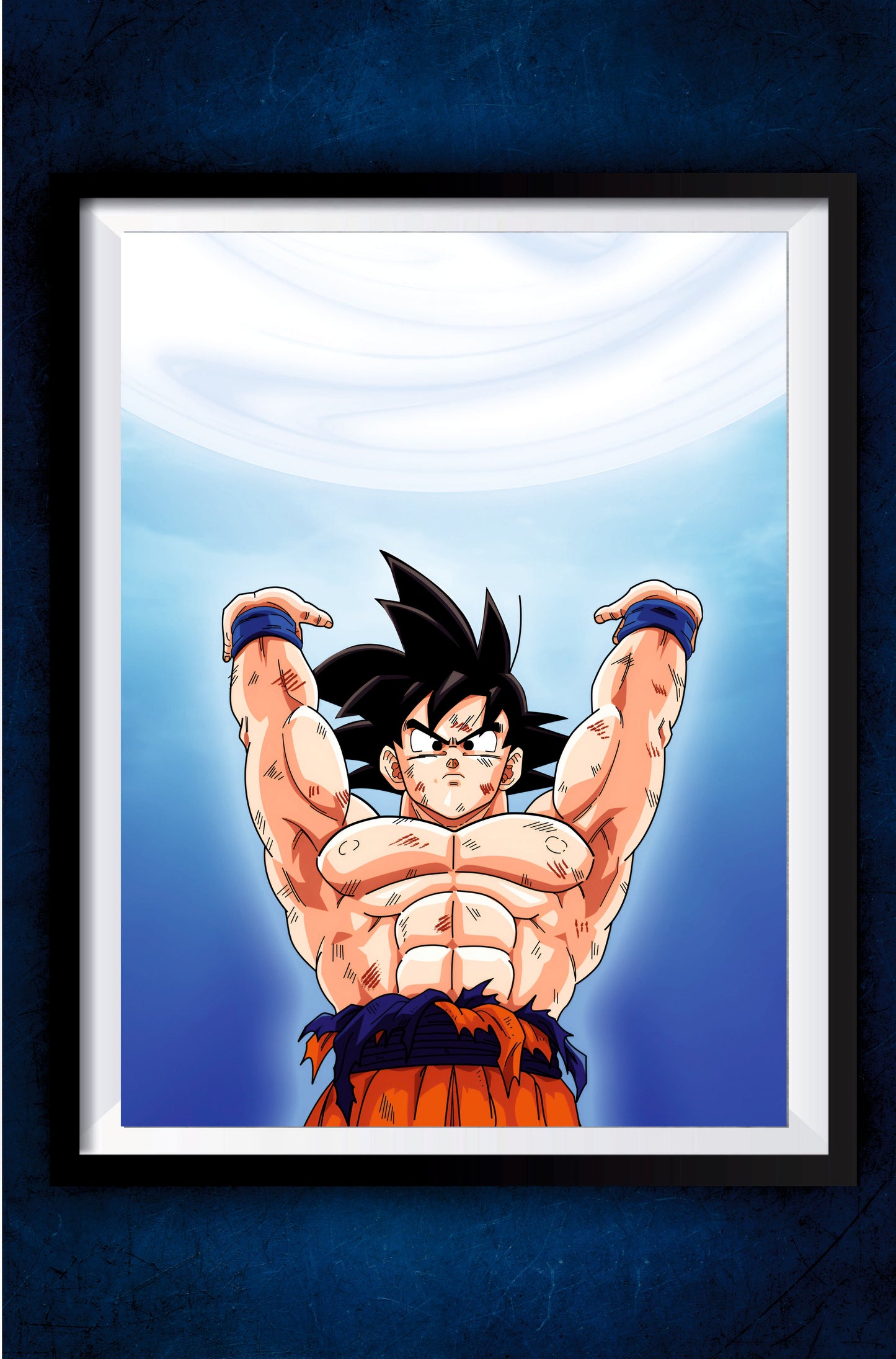 Goku Spirit Bomb Poster || Dragon Ball Poster