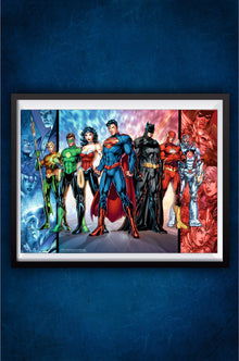 DC all Character Comic Style Poster #3 || DC Poster