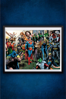 DC all Character Comic Style Poster #2 || DC Poster