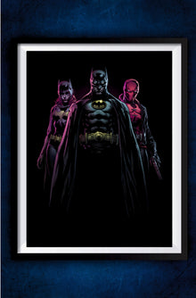 Batman with Batwomen Poster  || DC Poster