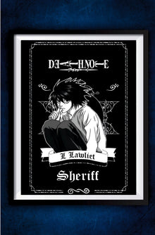 L Death Note Poster #2 || Anime Posters