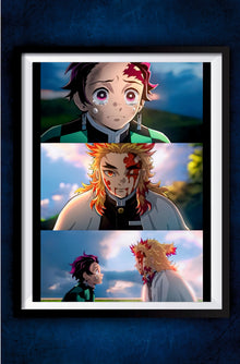 Rengoku And Tanjiro Poster || Demon Slayer Poster