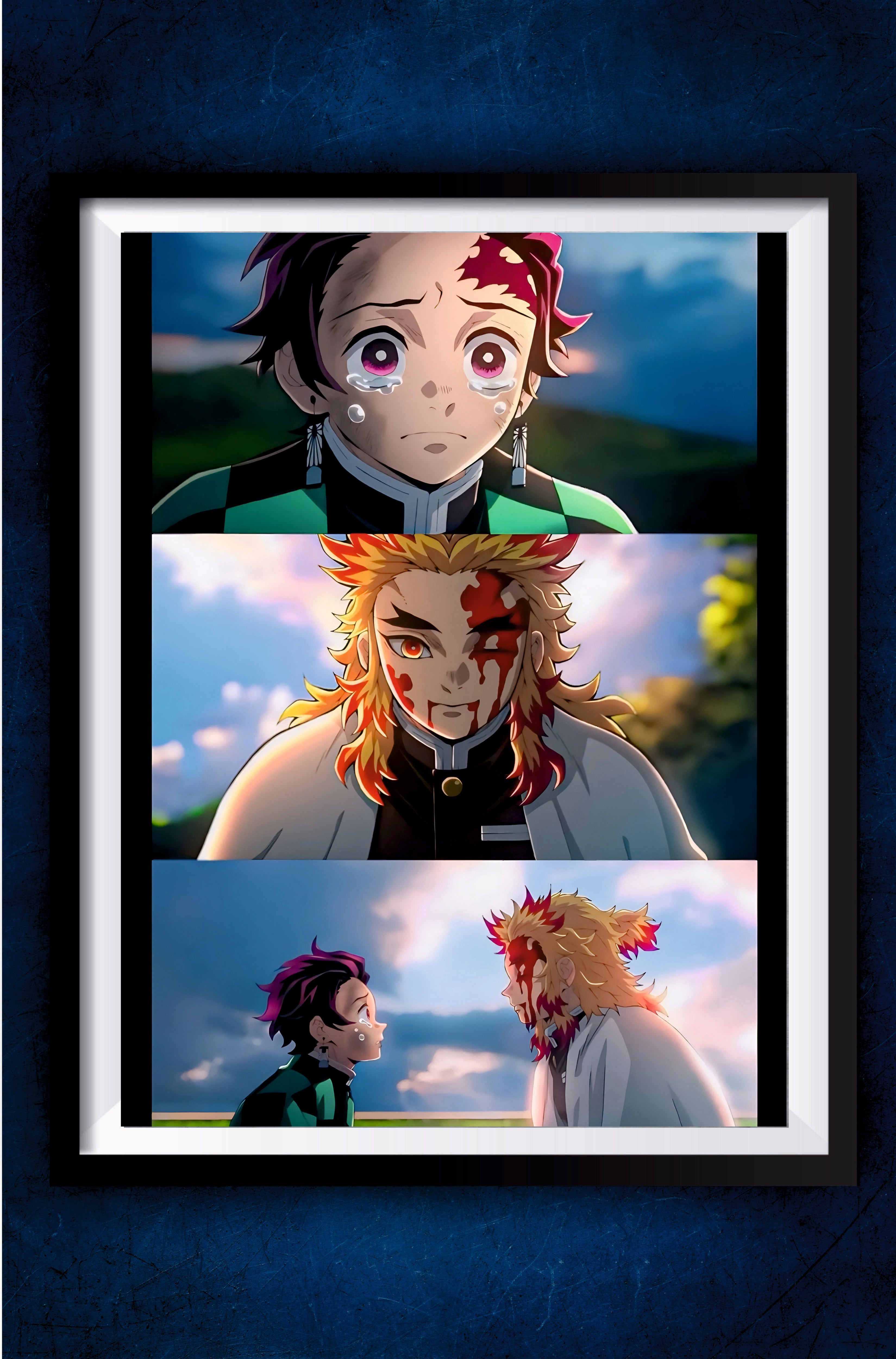 Rengoku And Tanjiro Poster || Demon Slayer Poster