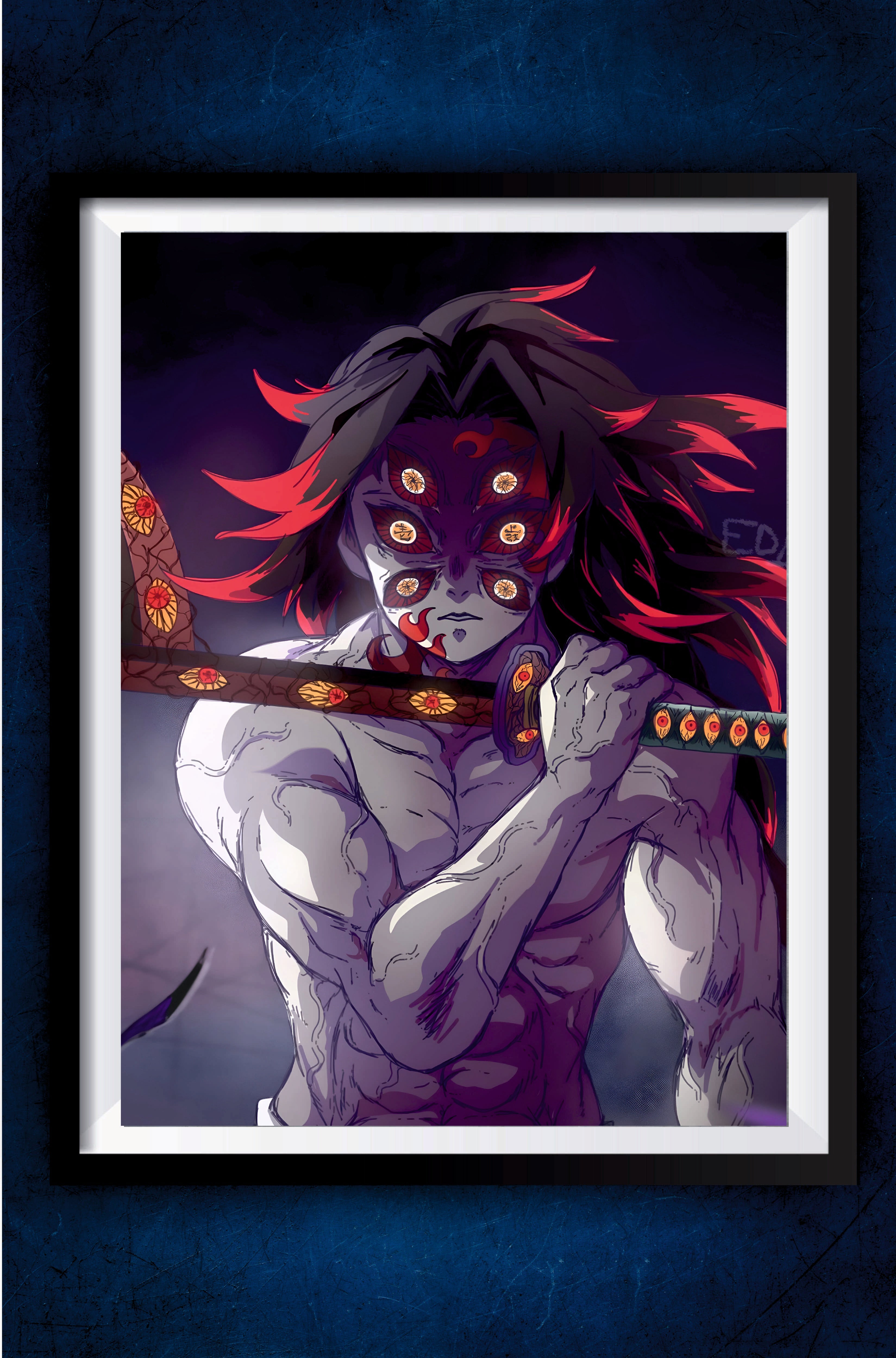 Kokushibo 6 Eyes Poster || Demon Slayer Poster