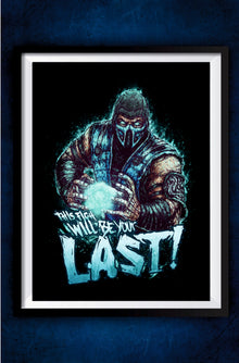 Sub-Zero Mortal Kombat Poster || Games Poster