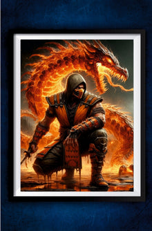 Scorpion Mortal Kombat Poster || Games Poster