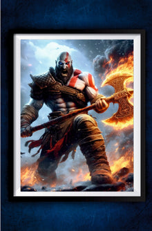 God of War with the Leviathan Poster || Games Poster