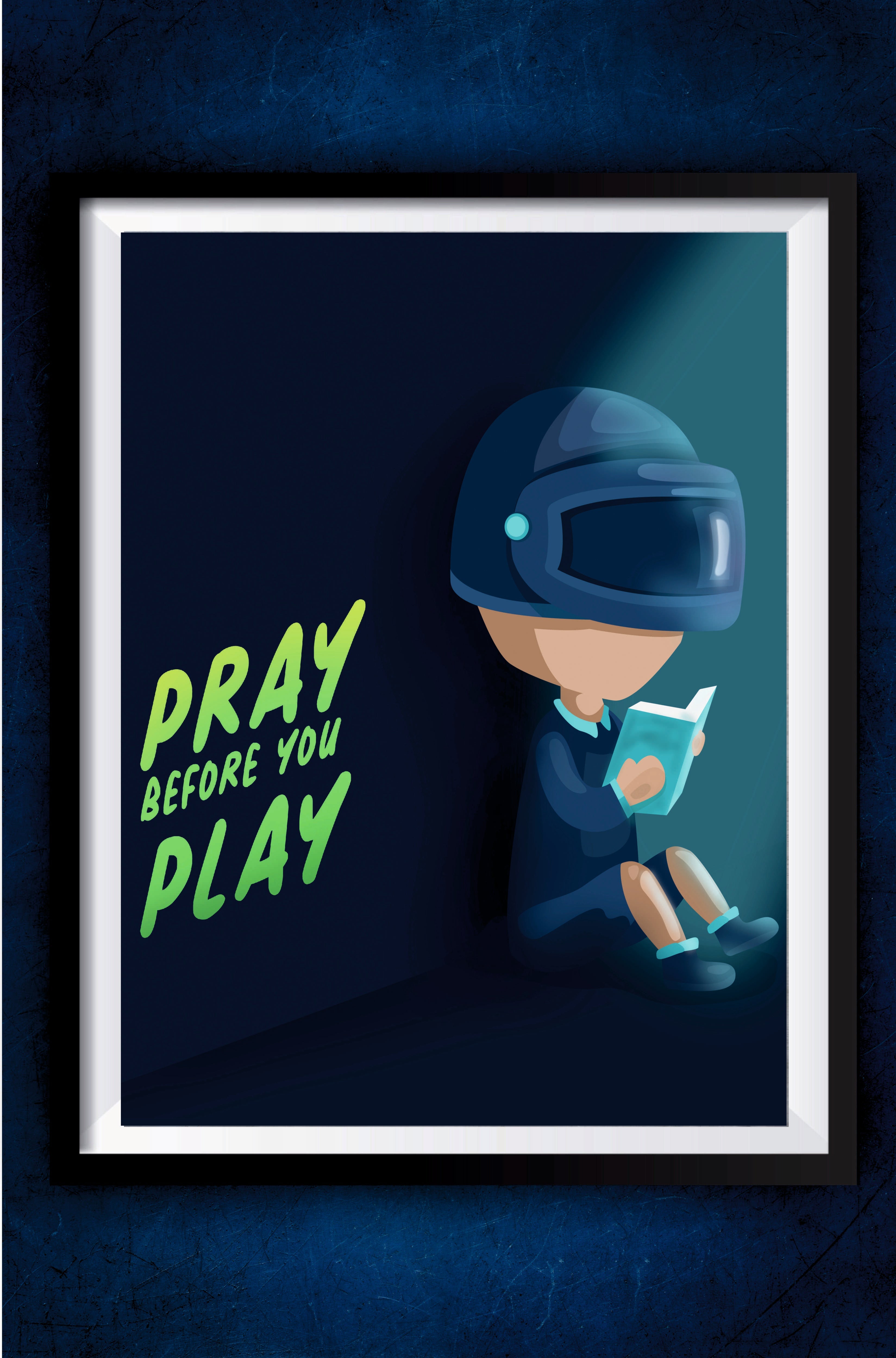Pray before you play BGMI Poster || Games Poster