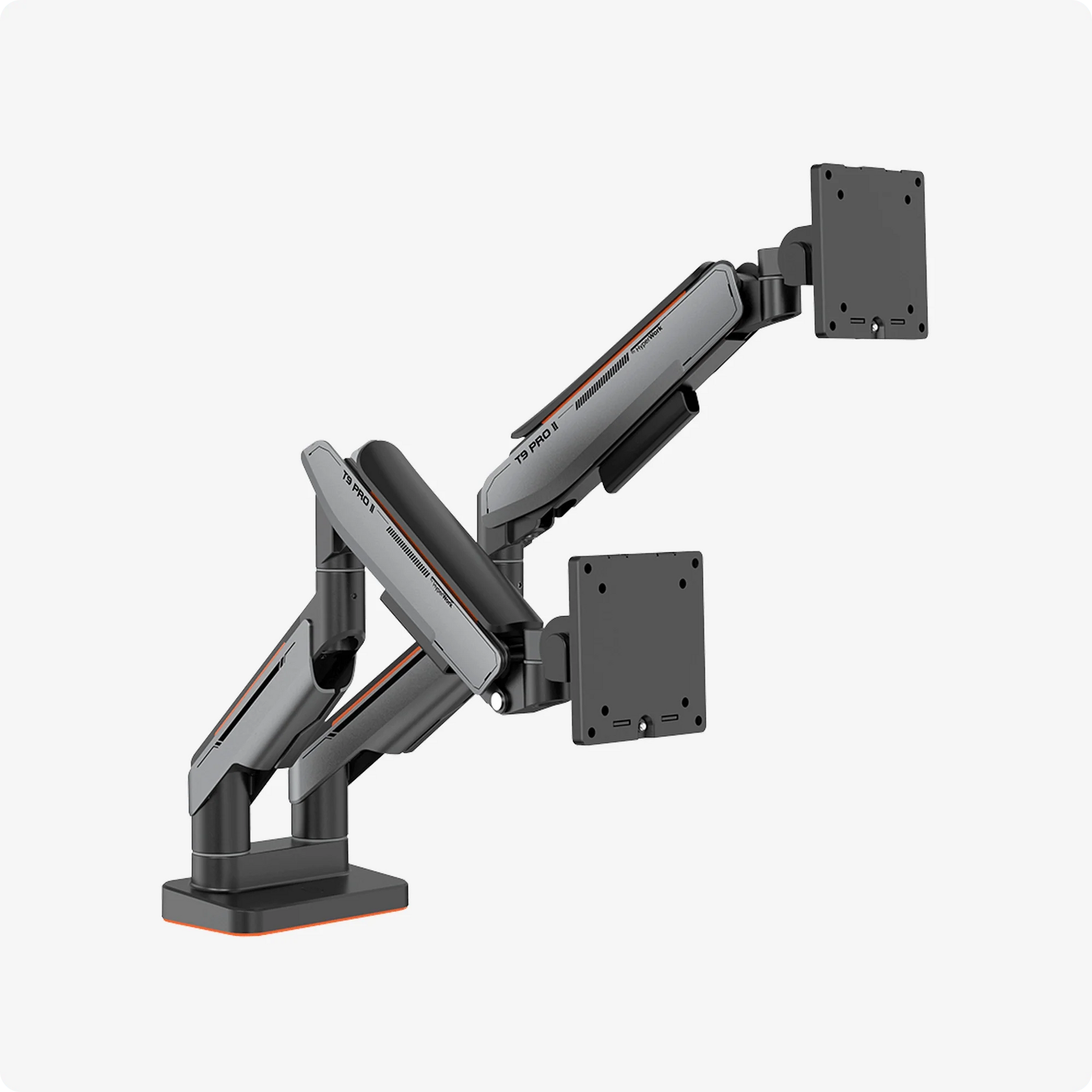 Giá đỡ màn hình Human Motion T9 Pro II Dual Xám - HyperWork